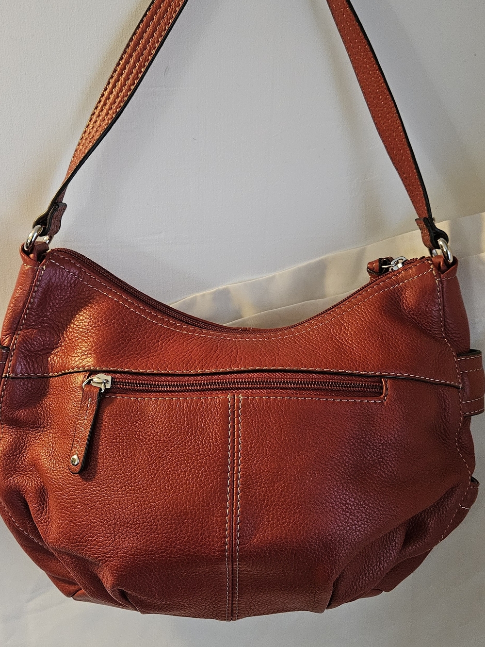 Red Leather TIGNANELLO Shoulder Bag - Women - Picture 4 of 7